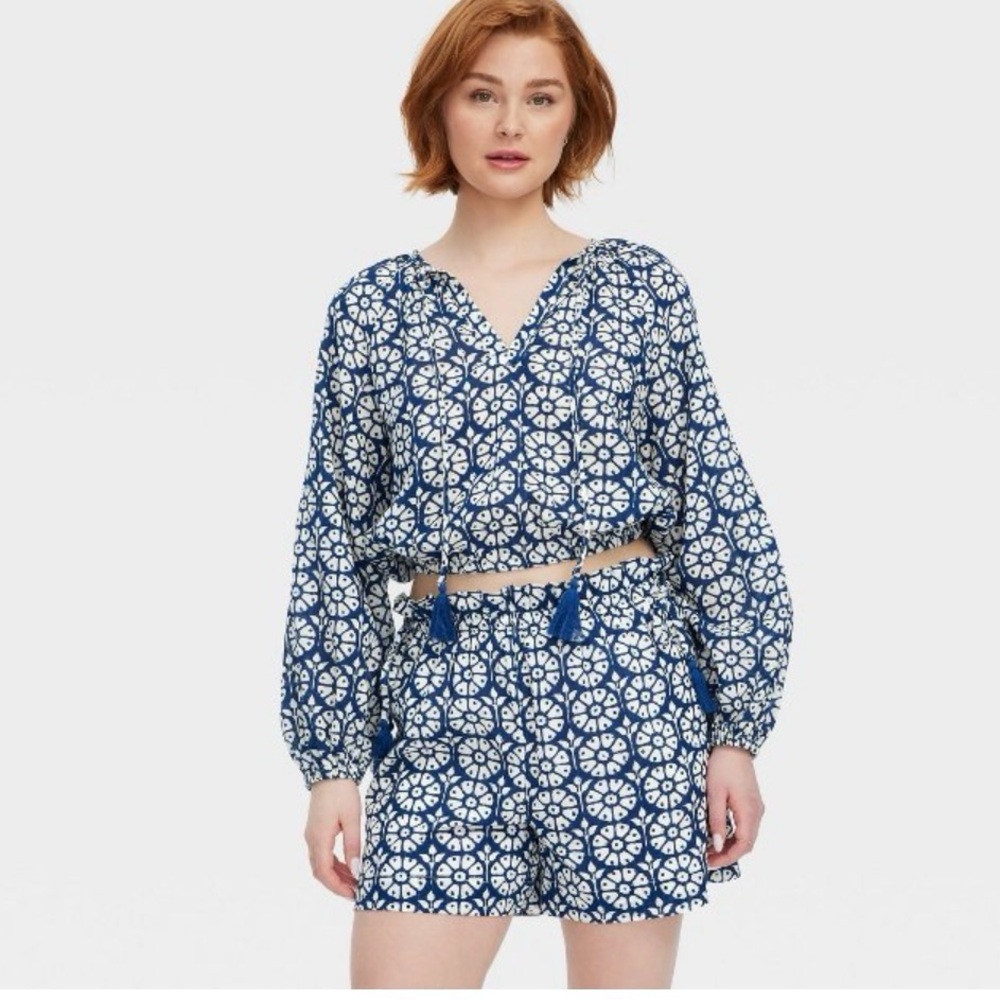 NWT Roller Rabbit x Target Daisy Boho Top